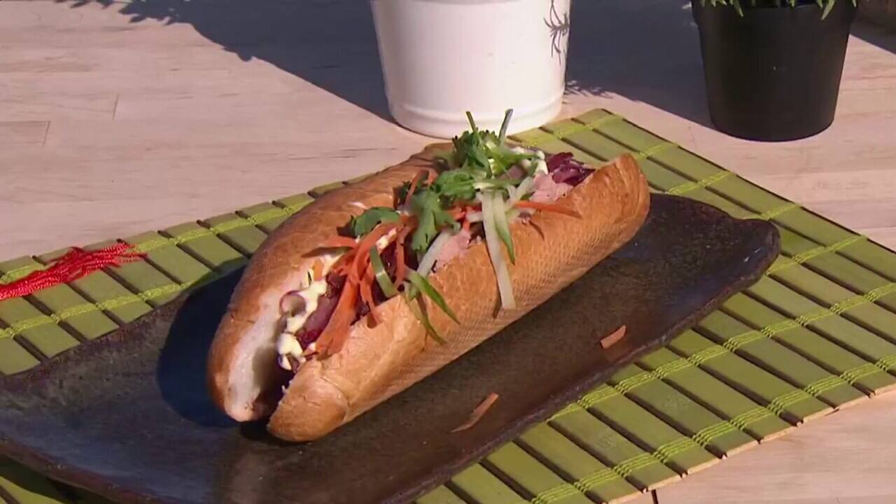 Banh mi de porc mariné façon Char siu  