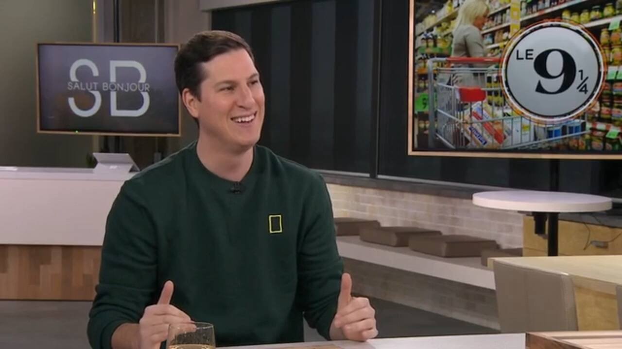  Guillaume Pineault fait une montée de lait sur les paniers d’épicerie