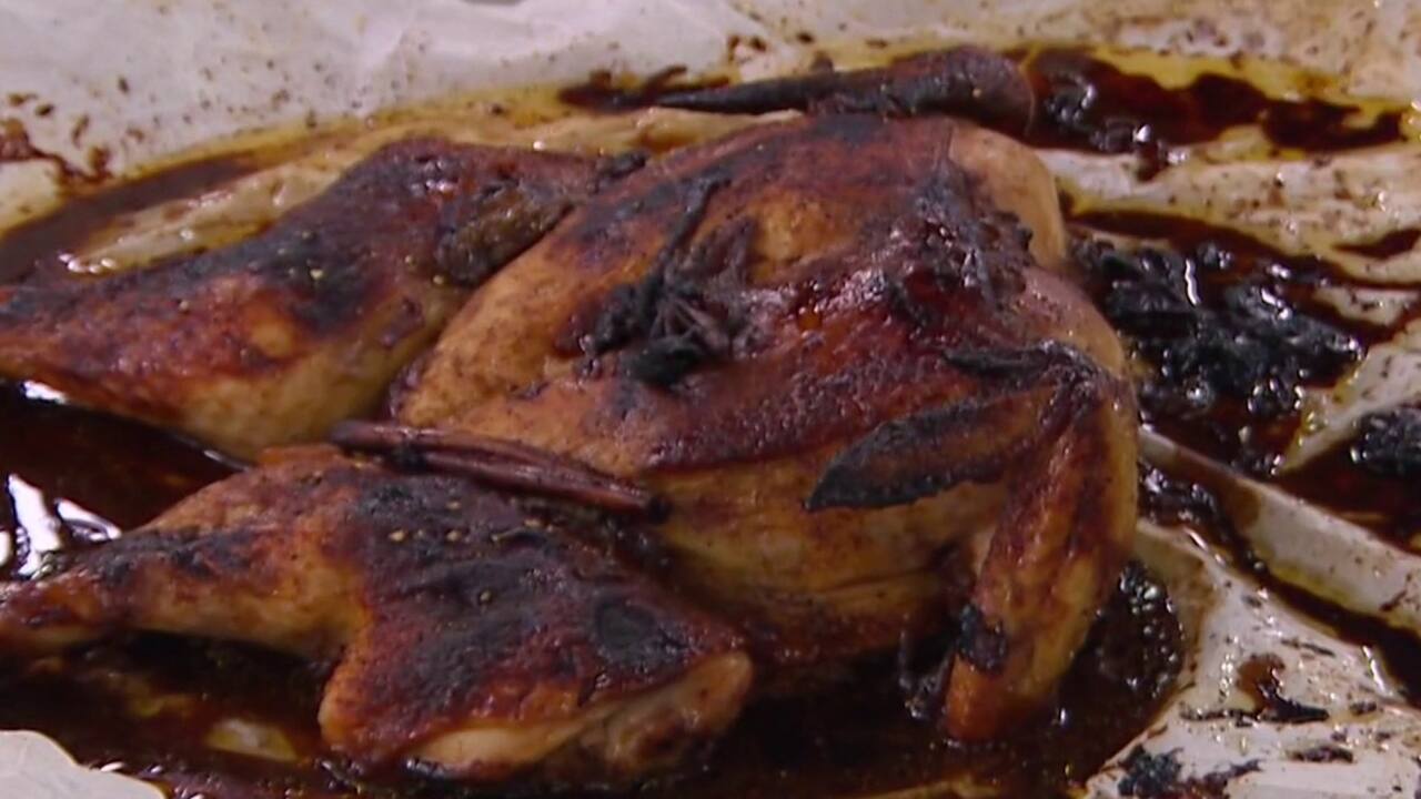 Poulet crapaudine parfum d'Asie 