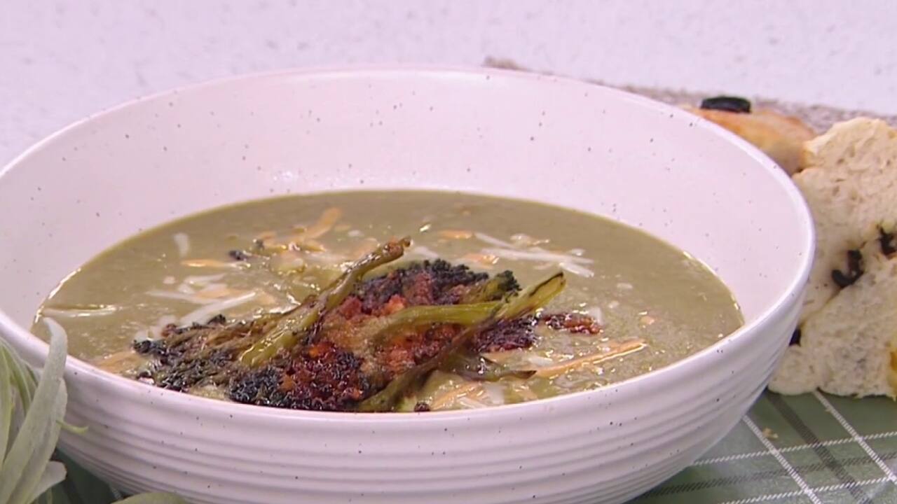 POTAGE CRÉMEUX, BROCOLI ET MAÏS