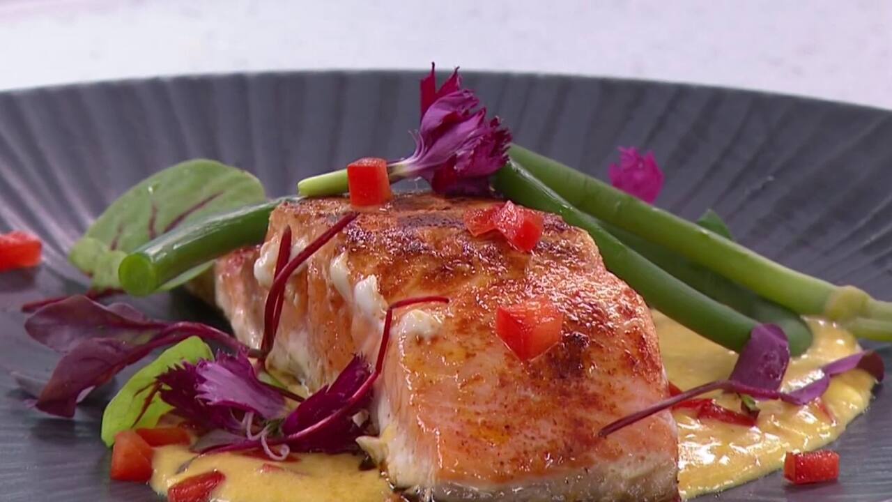 Pavé de saumon poêlé 