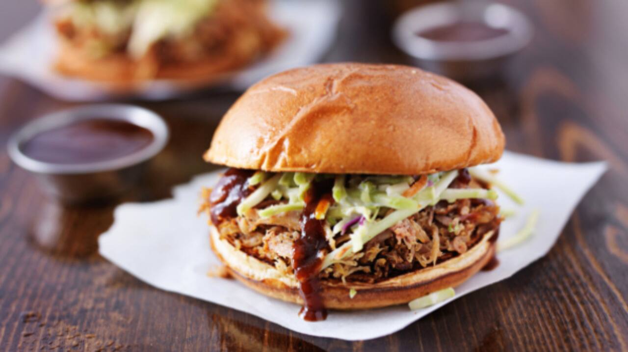 Sandwich au porc effiloché