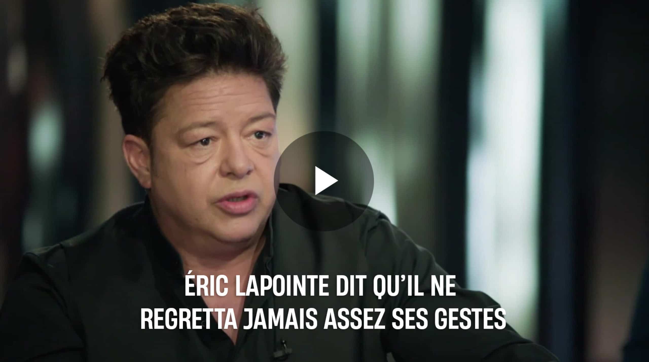 Éric Lapointe dit qu'il ne regretta jamais assez ses gestes TVA
